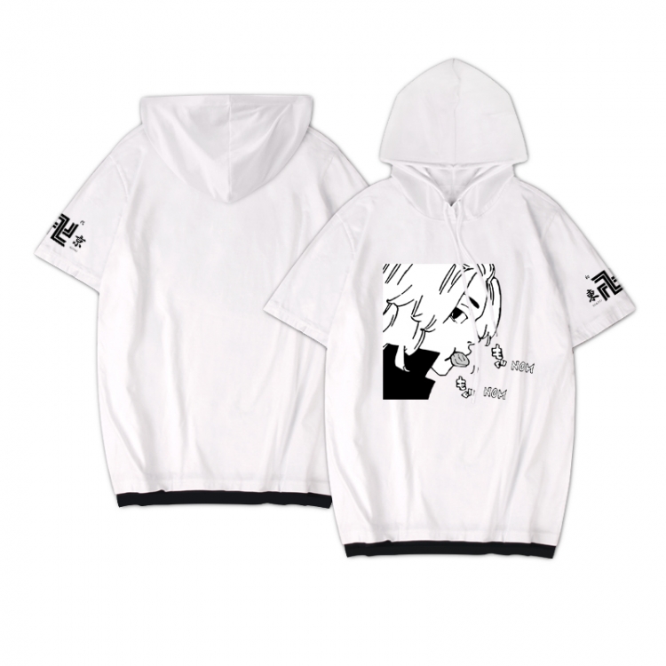 Tokyo Revengers  Anime peripheral hooded short-sleeved sweater  from S to 3XL