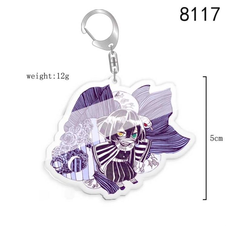 Demon Slayer Kimets Anime acrylic Key Chain price for 5 pcs 8117