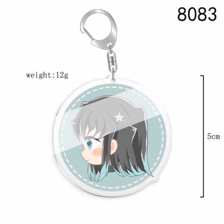 Demon Slayer Kimets Anime acrylic Key Chain price for 5 pcs 8083
