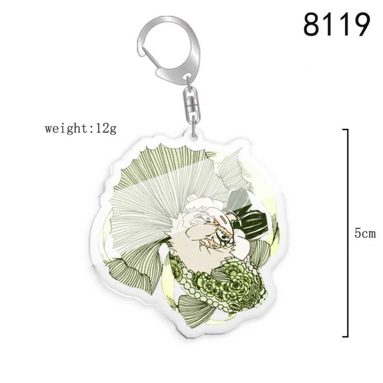 Demon Slayer Kimets Anime acrylic Key Chain price for 5 pcs  8119