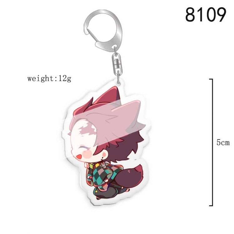 Demon Slayer Kimets Anime acrylic Key Chain price for 5 pcs  8109