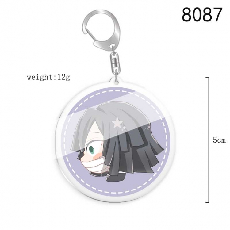 Demon Slayer Kimets Anime acrylic Key Chain price for 5 pcs  8087