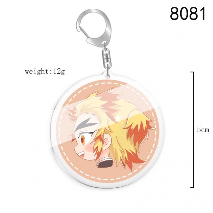 Demon Slayer Kimets Anime acrylic Key Chain price for 5 pcs  8081