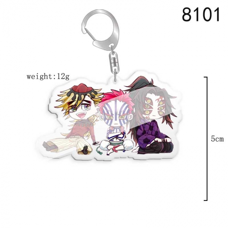 Demon Slayer Kimets Anime acrylic Key Chain price for 5 pcs  8101