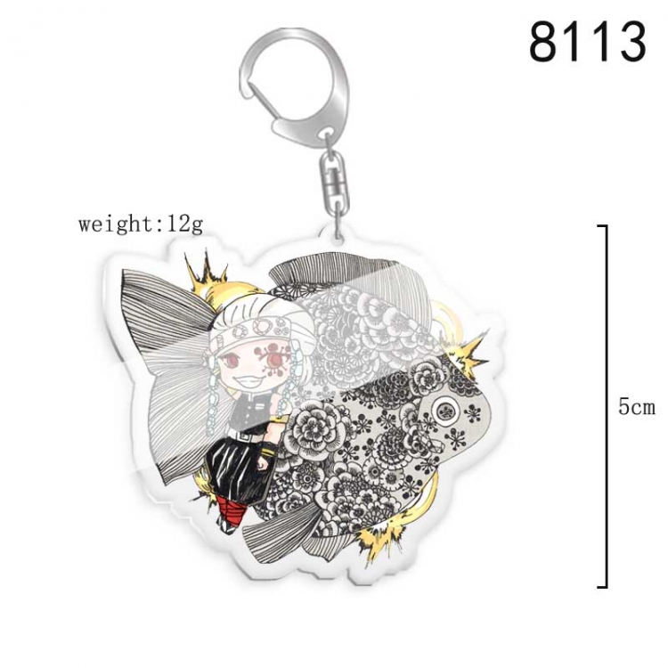 Demon Slayer Kimets Anime acrylic Key Chain price for 5 pcs  8113