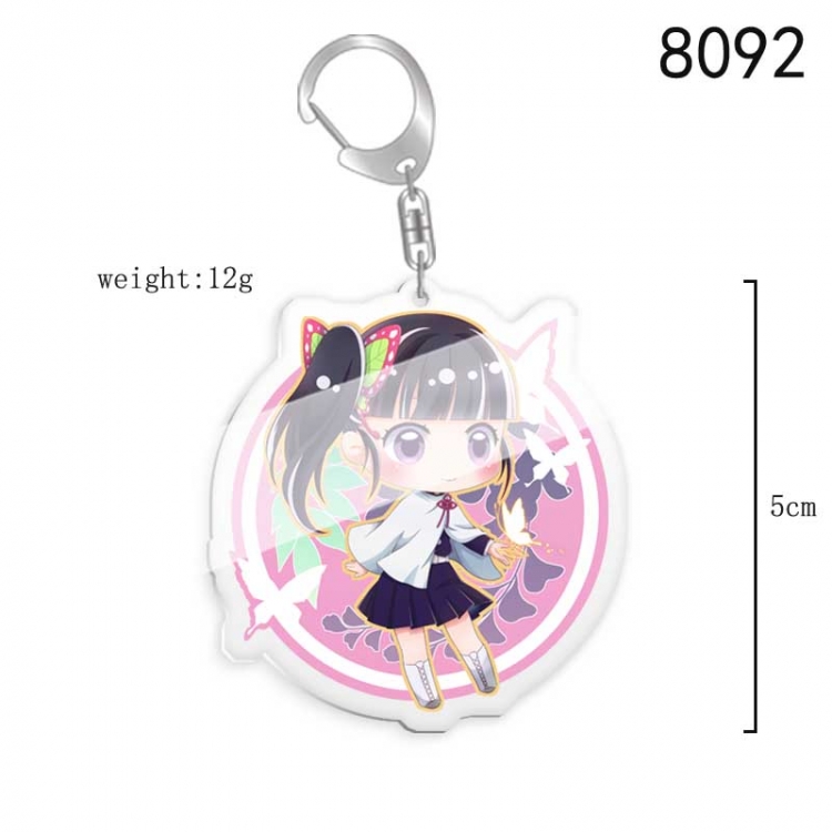 Demon Slayer Kimets Anime acrylic Key Chain price for 5 pcs  8092