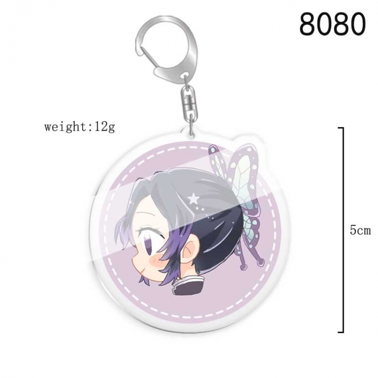 Demon Slayer Kimets Anime acrylic Key Chain price for 5 pcs  8080
