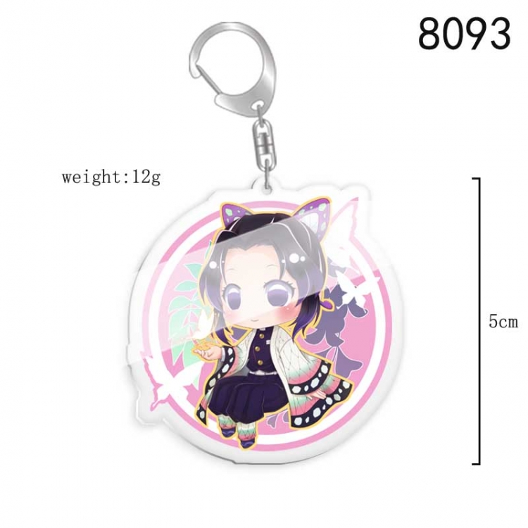 Demon Slayer Kimets Anime acrylic Key Chain price for 5 pcs  8093