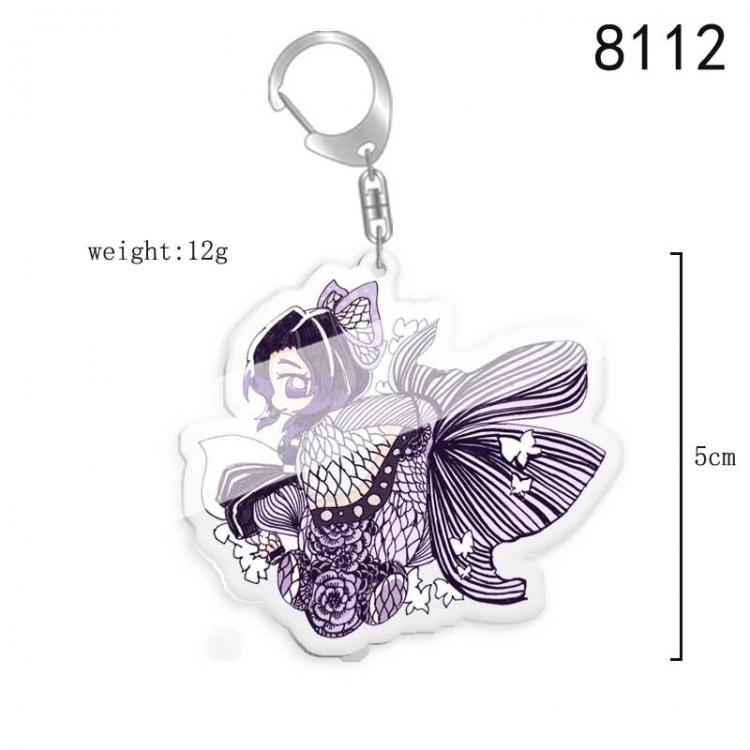 Demon Slayer Kimets Anime acrylic Key Chain price for 5 pcs  8112