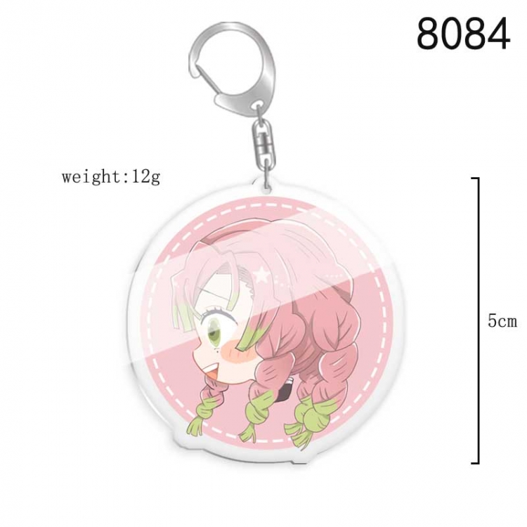 Demon Slayer Kimets Anime acrylic Key Chain price for 5 pcs  8084