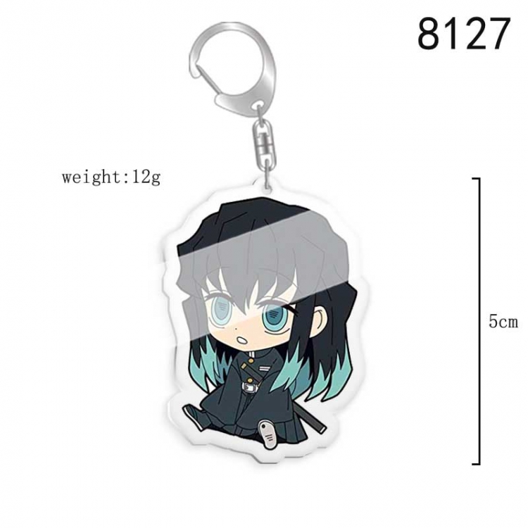 Demon Slayer Kimets Anime acrylic Key Chain price for 5 pcs 8127