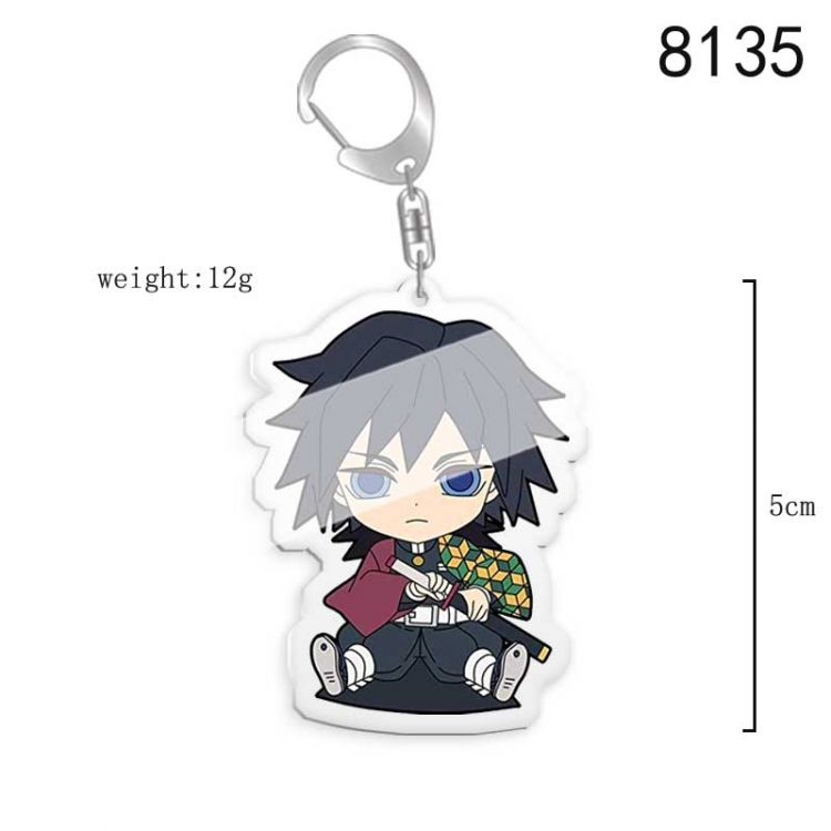 Demon Slayer Kimets Anime acrylic Key Chain price for 5 pcs 8135