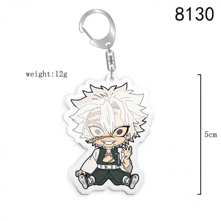 Demon Slayer Kimets Anime acrylic Key Chain price for 5 pcs  8130