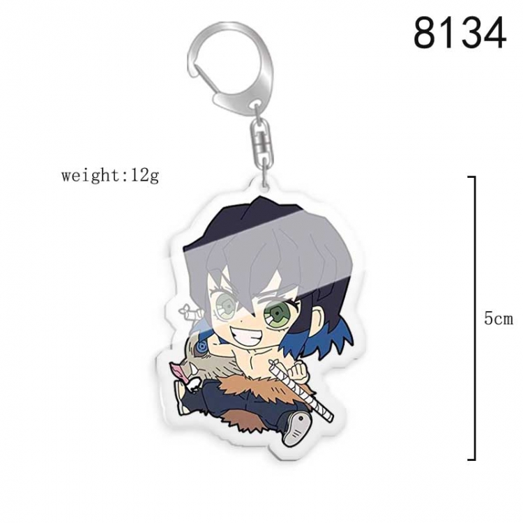 Demon Slayer Kimets Anime acrylic Key Chain price for 5 pcs  8134