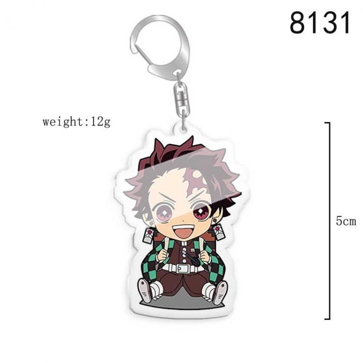 Demon Slayer Kimets Anime acrylic Key Chain price for 5 pcs  8131