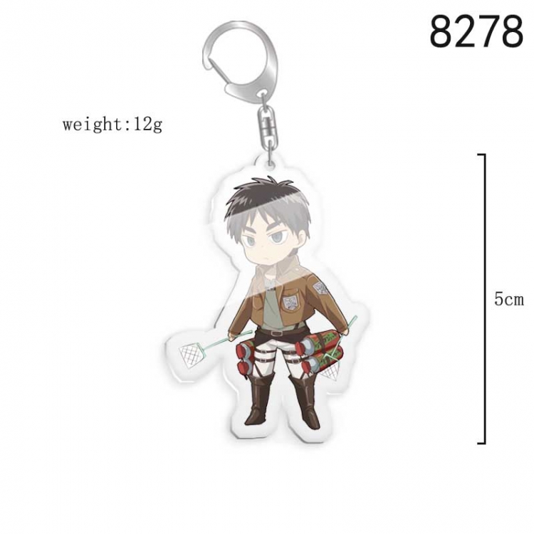 Shingeki no Kyojin Anime acrylic Key Chain  price for 5 pcs 8278