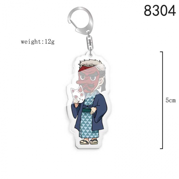 Demon Slayer Kimets Anime acrylic Key Chain  price for 5 pcs 8304