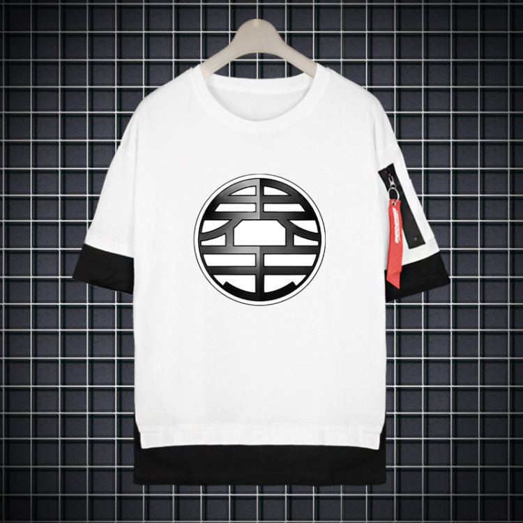DRAGON BALL Full color printed short-sleeved fake two-piece T-shirt from S to XXXL