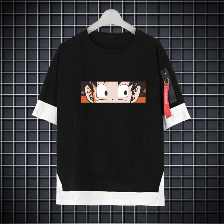 DRAGON BALL Full color printed short-sleeved fake two-piece T-shirt from S to XXXL