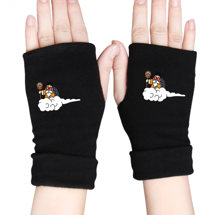 DRAGON BALL Anime knitted half finger gloves