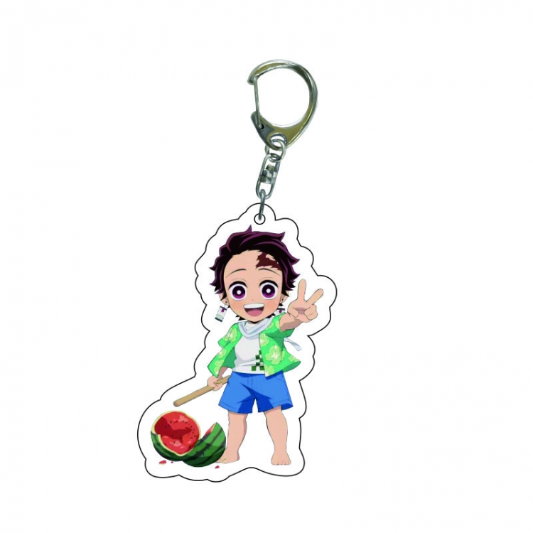 Demon Slayer Kimets Anime acrylic Key Chain  price for 5 pcs 7524