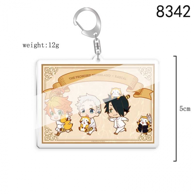 The Promised Neverla Anime acrylic Key Chain  price for 5 pcs 8342