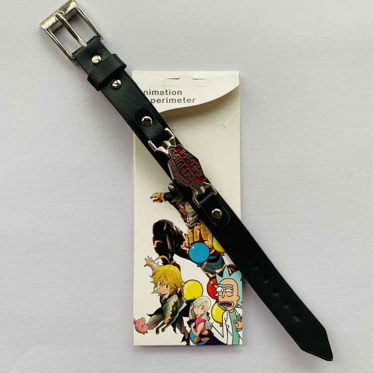 My Hero Academia Anime peripheral Bracelet Leather Bracelet price for 5 pcs