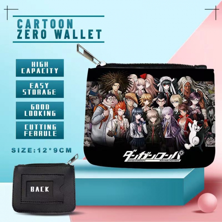 Dangan-Ronpa PU storage bag card wallet purse 12X9cm  price for 5 pcs