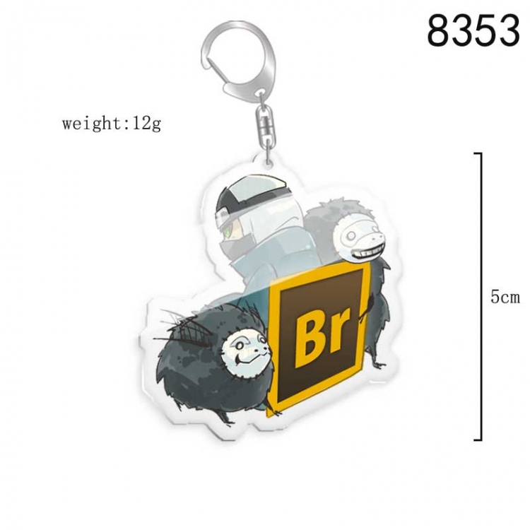 Naruto Anime acrylic Key Chain  price for 5 pcs 8353