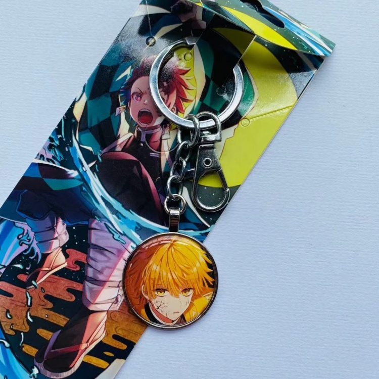 Demon Slayer Kimets Anime cartoon metal keychain pendant price for 5 pcs