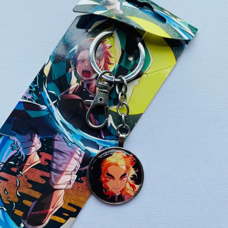 Demon Slayer Kimets Anime cartoon metal keychain pendant price for 5 pcs