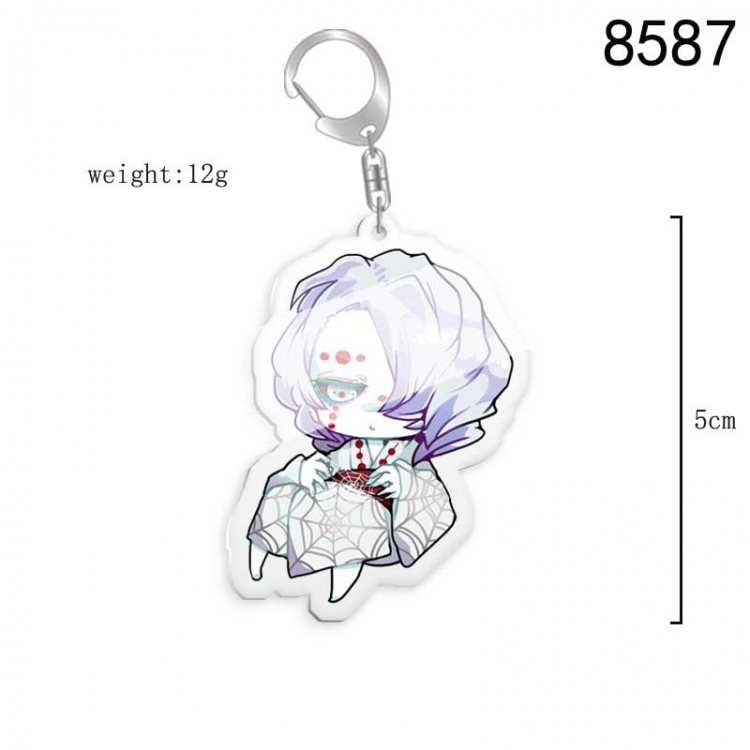 Demon Slayer Kimets Anime acrylic Key Chain  price for 5 pcs 8587