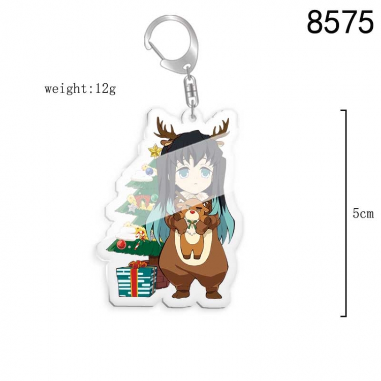 Demon Slayer Kimets Anime acrylic Key Chain  price for 5 pcs 8575