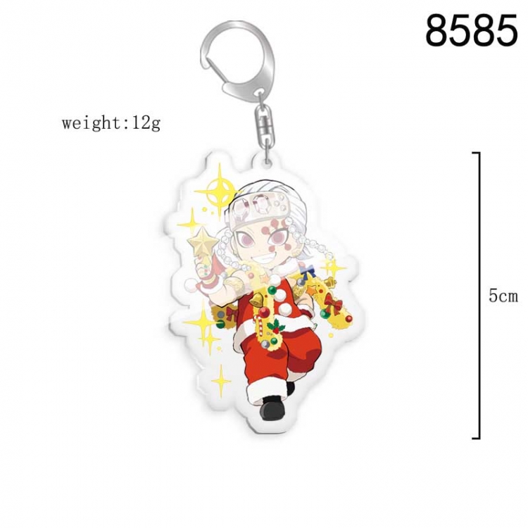 Demon Slayer Kimets Anime acrylic Key Chain  price for 5 pcs 8585