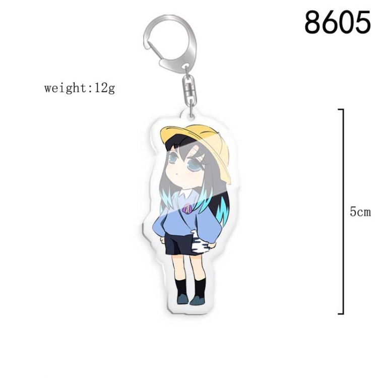 Demon Slayer Kimets Anime acrylic Key Chain  price for 5 pcs 8605