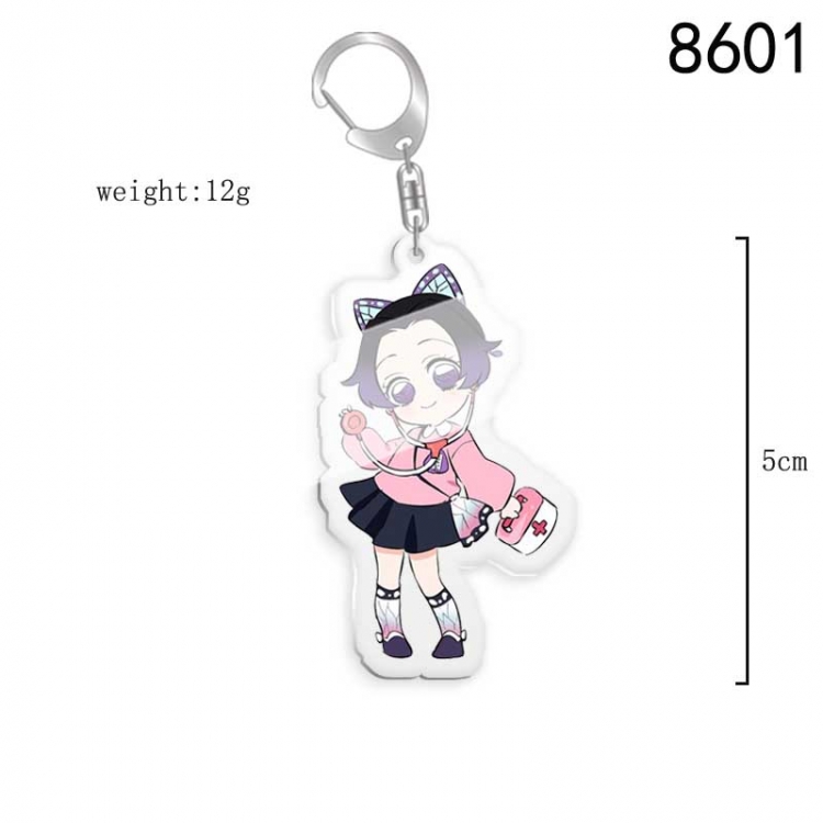 Demon Slayer Kimets Anime acrylic Key Chain  price for 5 pcs 8601