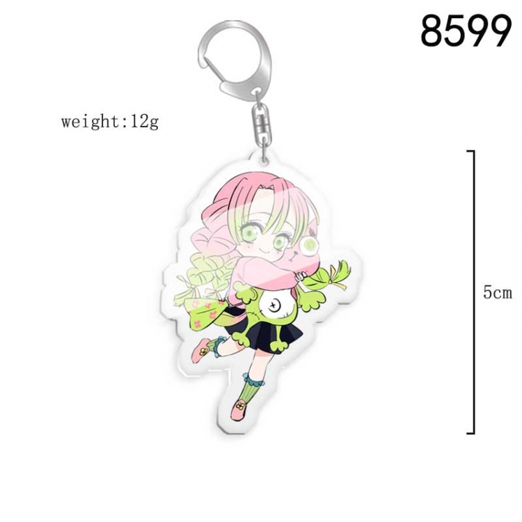 Demon Slayer Kimets Anime acrylic Key Chain  price for 5 pcs 8599