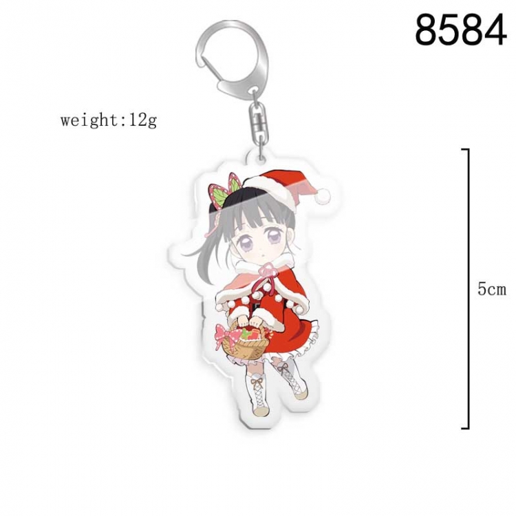 Demon Slayer Kimets Anime acrylic Key Chain  price for 5 pcs 8584