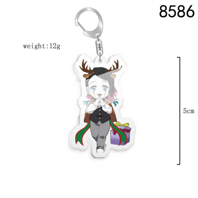 Demon Slayer Kimets Anime acrylic Key Chain  price for 5 pcs 8586