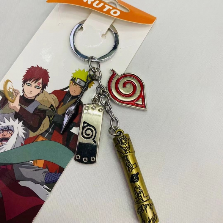 Naruto Animation surrounding skewers metal keychain pendant Style B