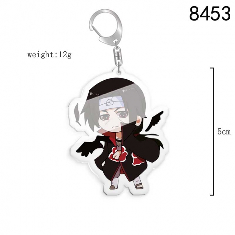Naruto Anime acrylic Key Chain  price for 5 pcs 8455