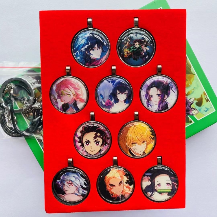 Pendant necklace key chain boxed  a Set of 10 