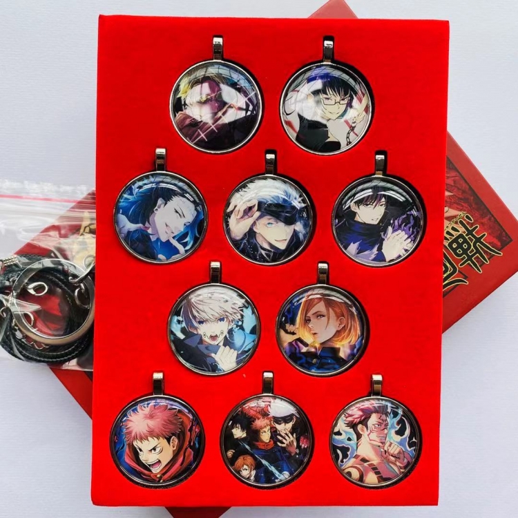 Jujutsu Kaisen Pendant necklace key chain boxed  a Set of 10