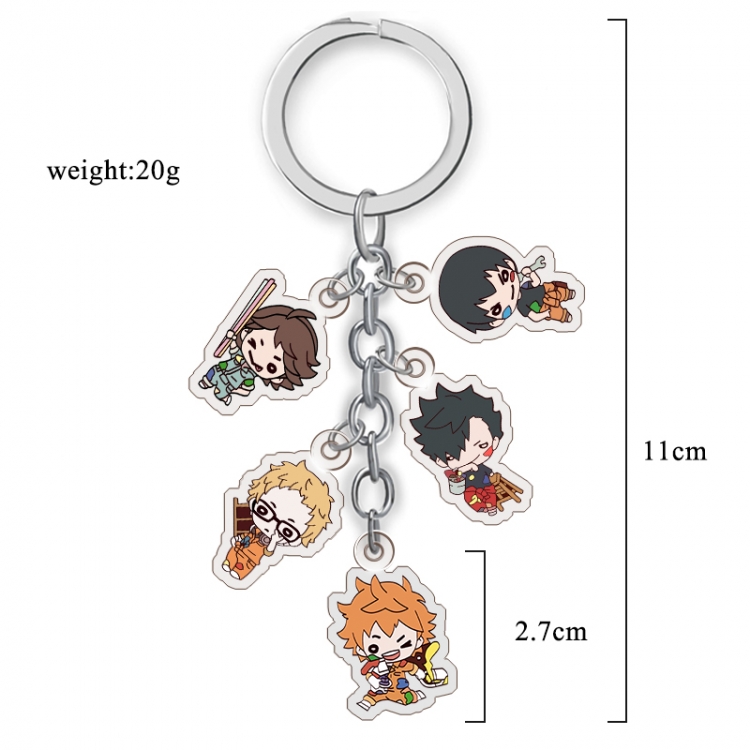 Haikyuu!! Anime acrylic Key Chain  price for 5 pcs A286