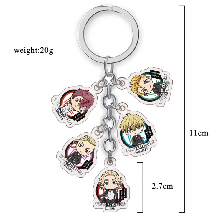 Tokyo Revengers  Anime acrylic Key Chain  price for 5 pcs A294