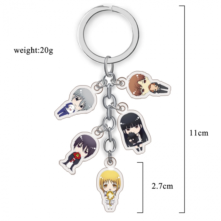 Fruits Basket Anime acrylic Key Chain  price for 5 pcs A293