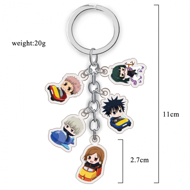 Jujutsu Kaisen   Anime acrylic Key Chain  price for 5 pcs A287