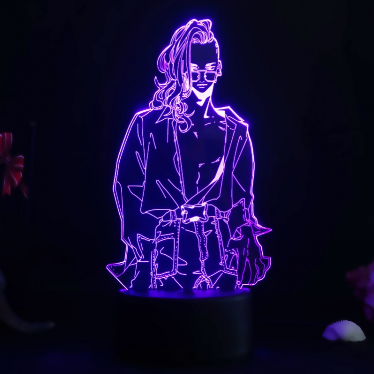 Tokyo Revengers 3D night light USB touch switch colorful acrylic table lamp 2122