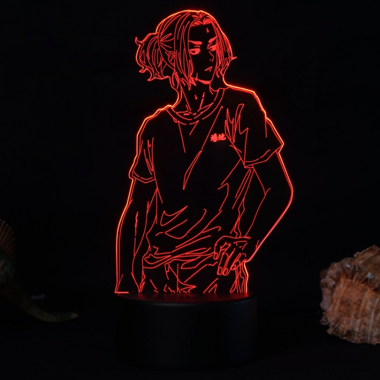 Tokyo Revengers 3D night light USB touch switch colorful acrylic table lamp 2014