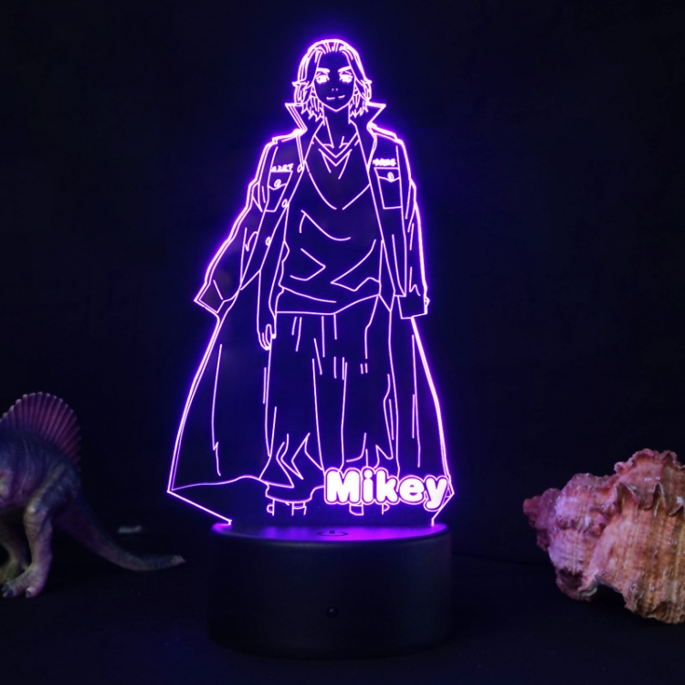 Tokyo Revengers 3D night light USB touch switch colorful acrylic table lamp 2011